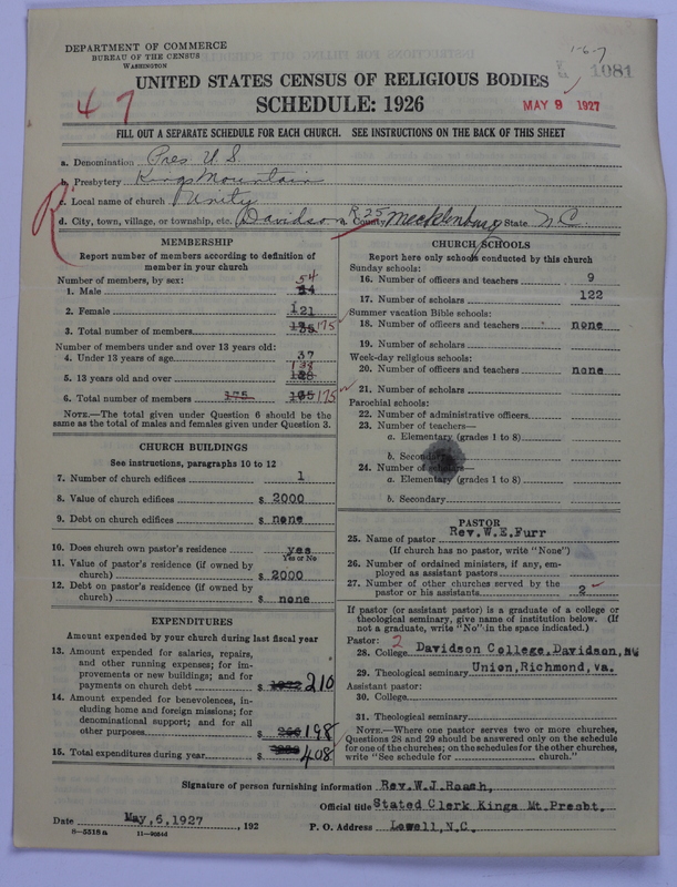 Scan of Presbyterian Church in the United States: 1081