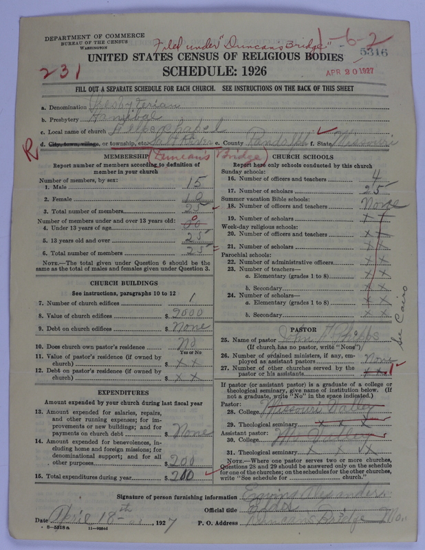 Scan of Presbyterian Church in the United States of America: 5316