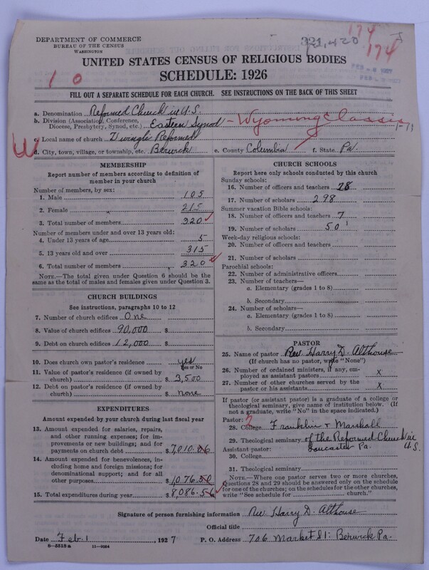 Scan of Reformed Church in the United States: 321