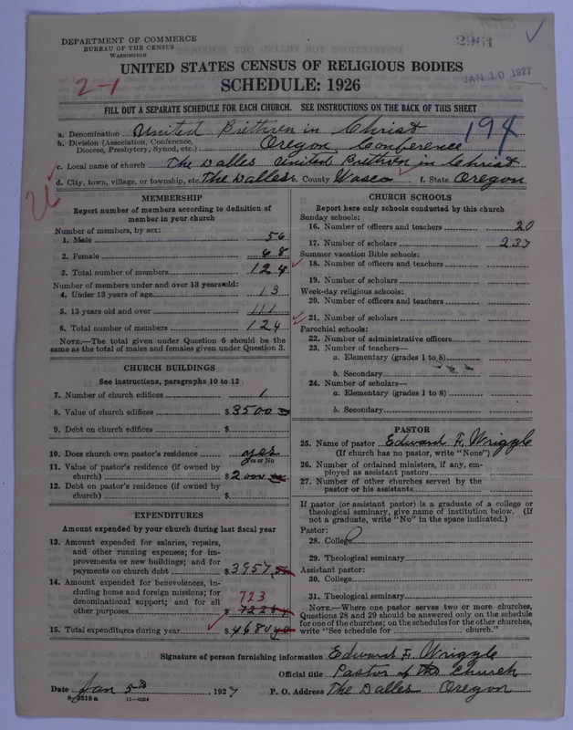 Scan of Church of the United Brethren in Christ: 2961