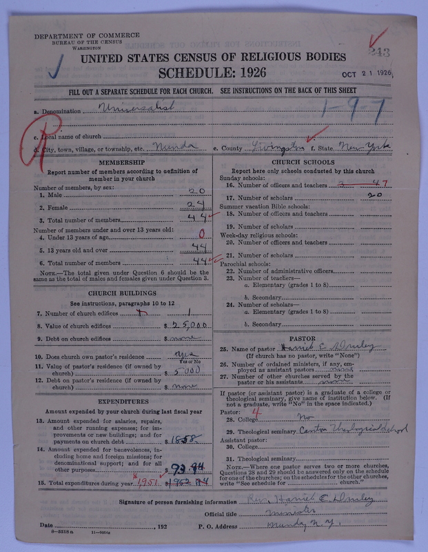 Scan of Universalist Church: 243