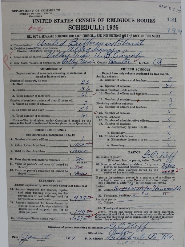 Scan of Church of the United Brethren in Christ: 121