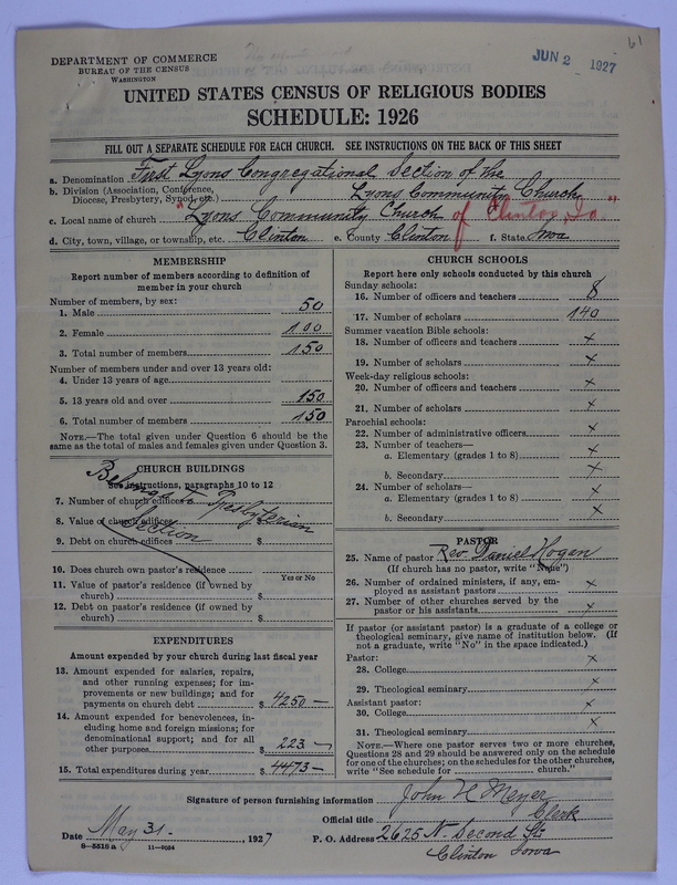 Scan of Federated Churches: 61