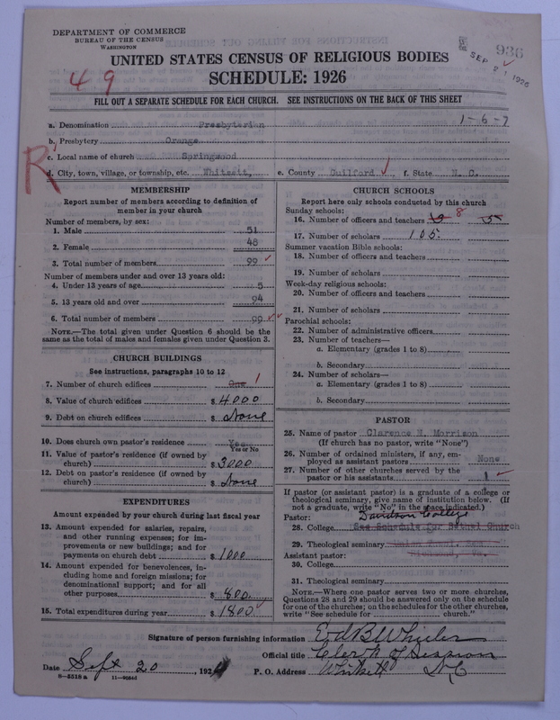 Scan of Presbyterian Church in the United States: 936