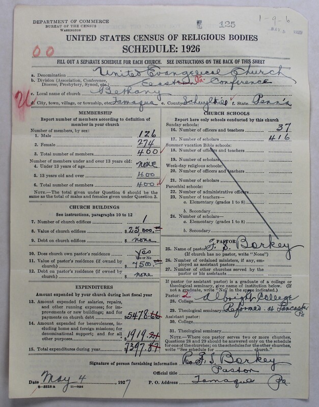Scan of Evangelical Congregational Church: 125