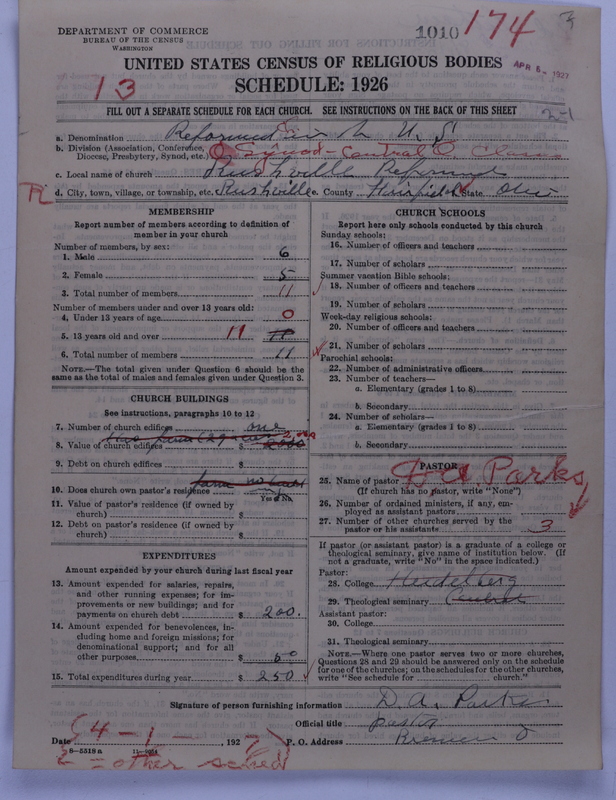 Scan of Reformed Church in the United States: 1010
