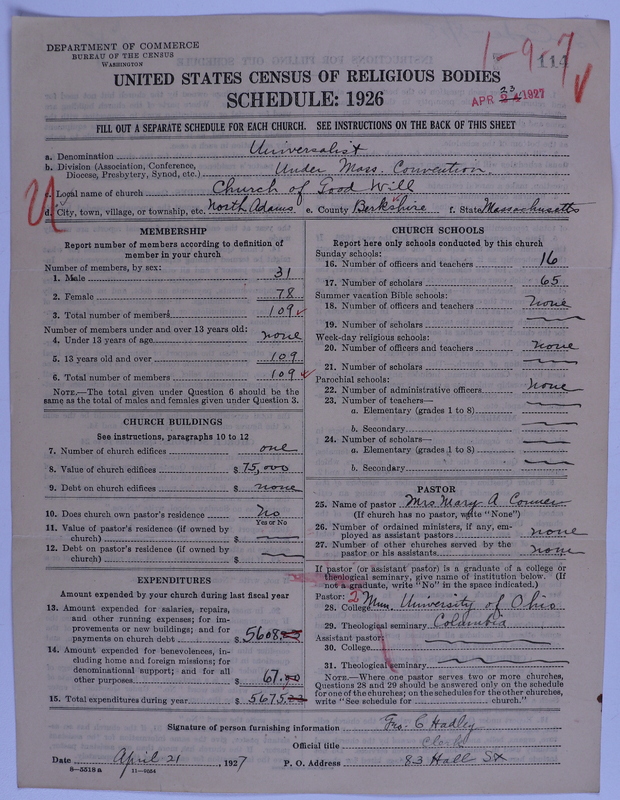 Scan of Universalist Church: 114