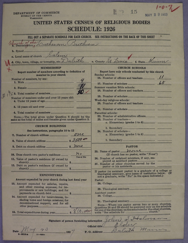 Scan of Church of the Lutheran Brethren of America: 15
