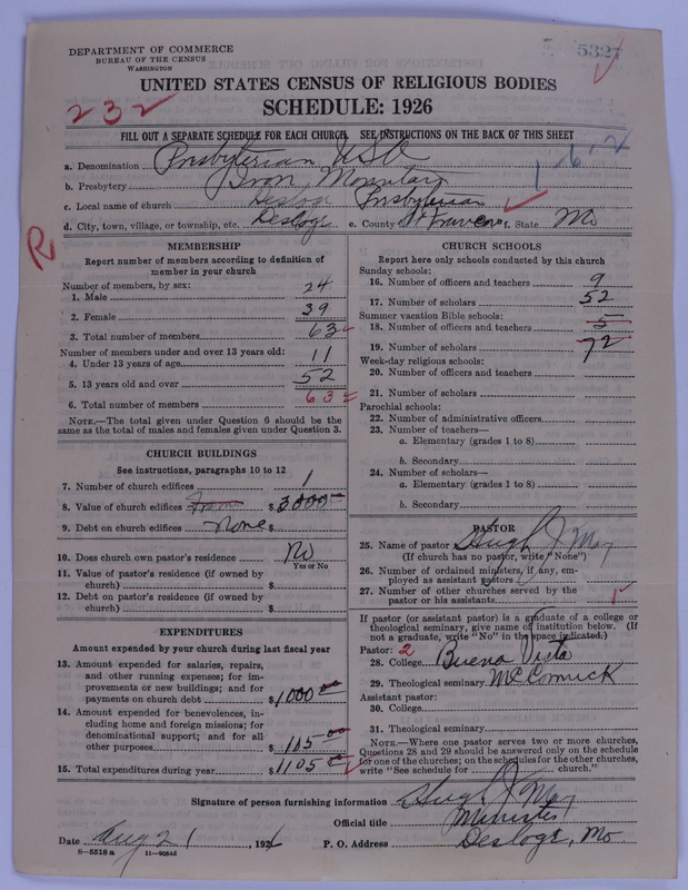 Scan of Presbyterian Church in the United States of America: 5327