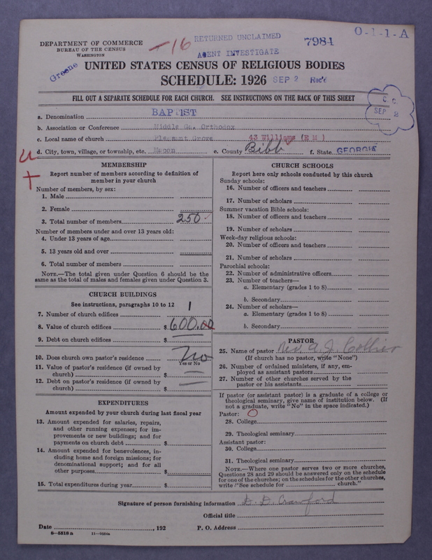 Scan of Negro Baptists: 7984