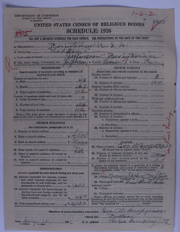 Scan of Presbyterian Church in the United States of America: 1832