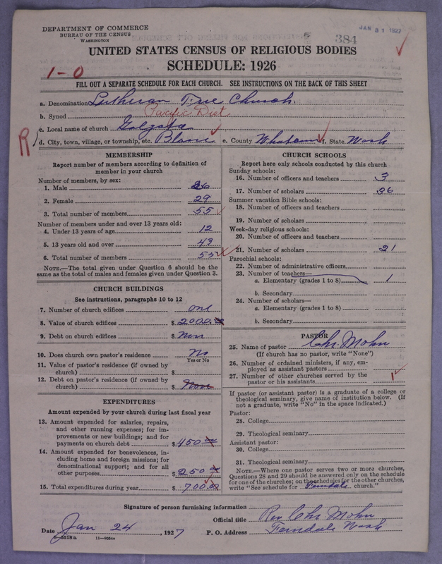 Scan of Lutheran Free Church: 384