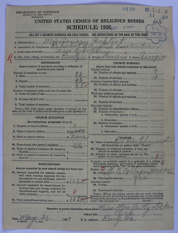 Scan of Negro Baptists: 9439