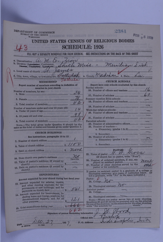 Scan of African Methodist Episcopal Zion Church: 2384