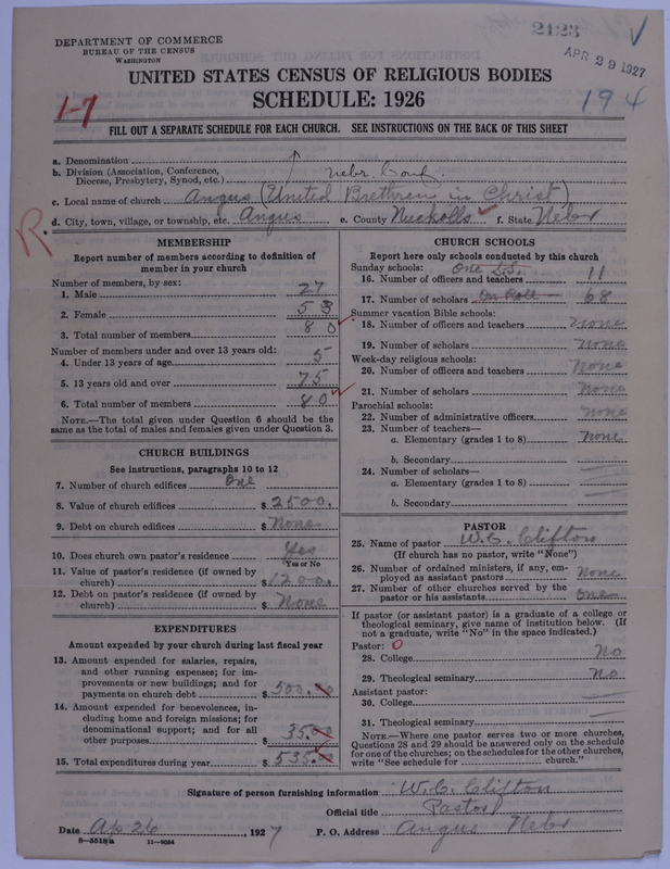 Scan of Church of the United Brethren in Christ: 2123