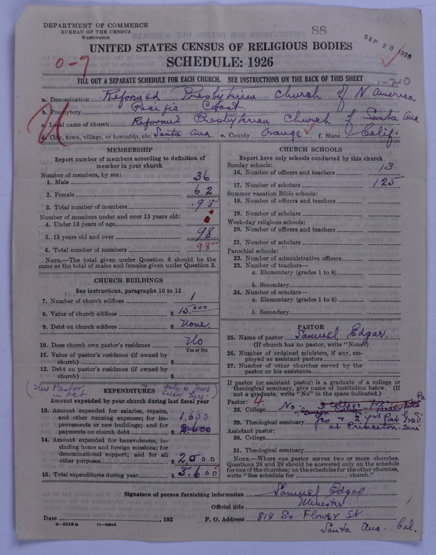 Scan of Synod of the Reformed Presbyterian Church of North America: 88