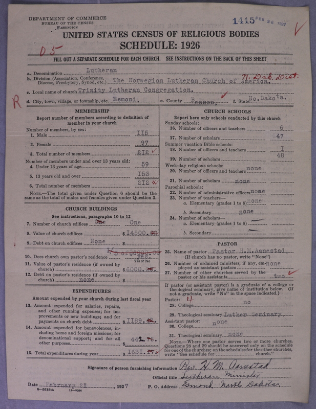 Scan of Norwegian Lutheran Church of America: 1415