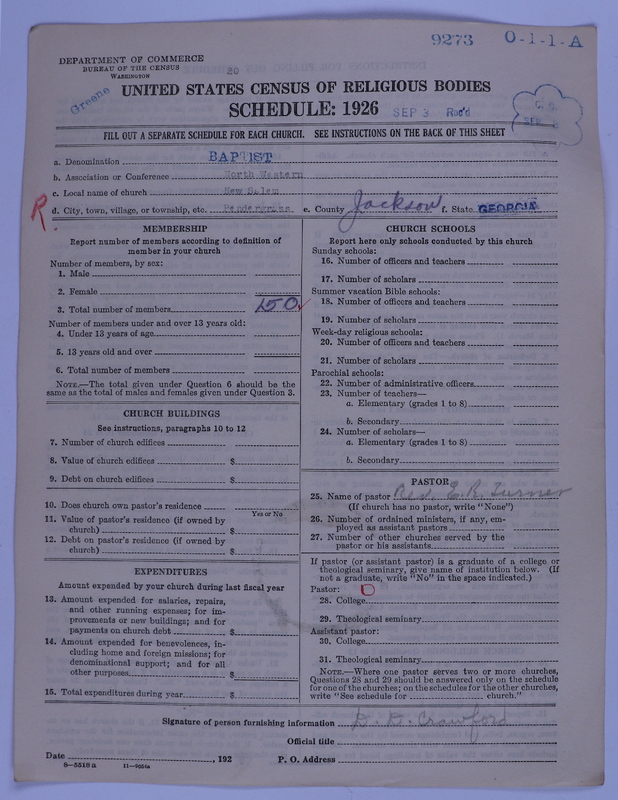 Scan of Negro Baptists: 9273