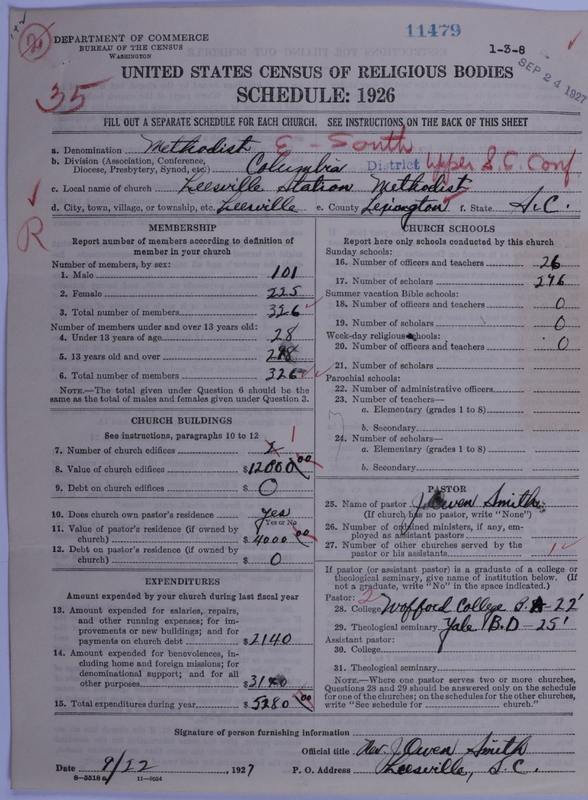 Scan of Methodist Episcopal Church, South: 11479