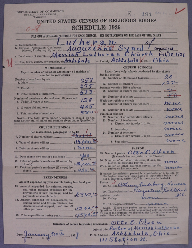 Scan of Evangelical Lutheran Augustana Synod of North America: 194