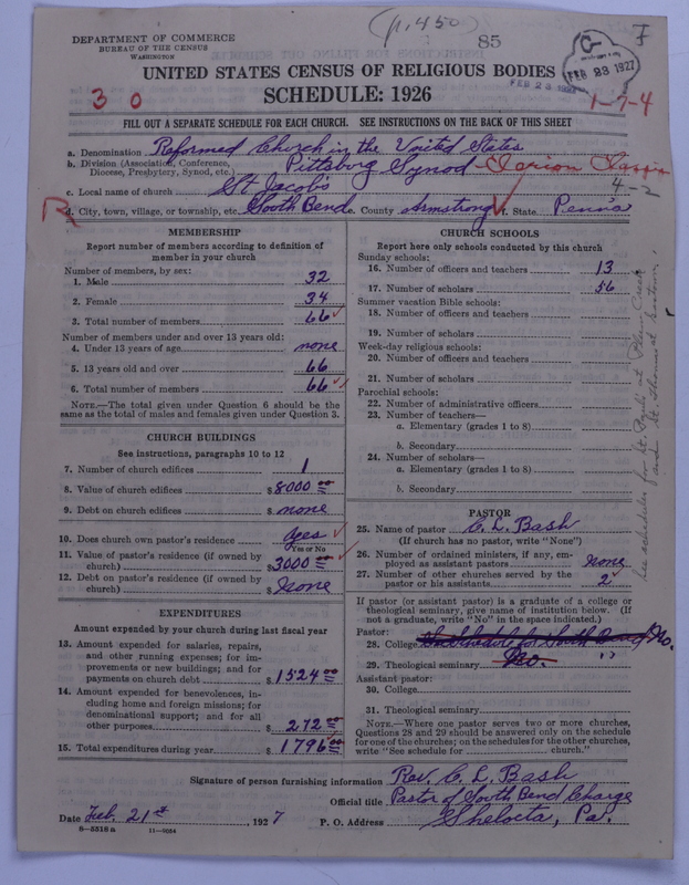 Scan of Reformed Church in the United States: 85