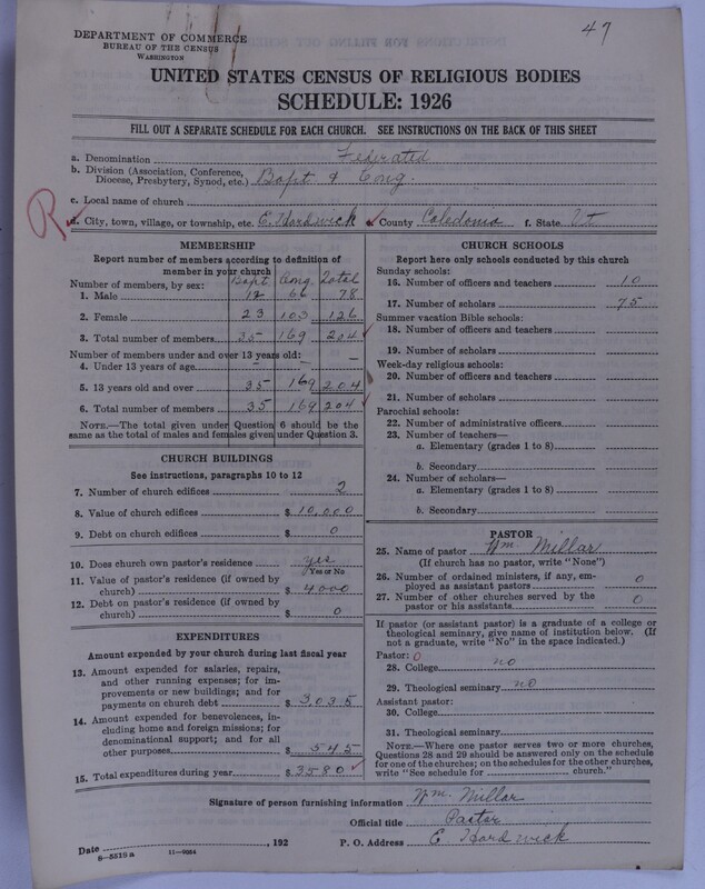 Scan of Federated Churches: 47