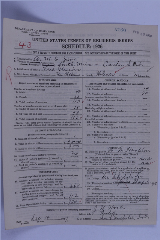 Scan of African Methodist Episcopal Zion Church: 2160
