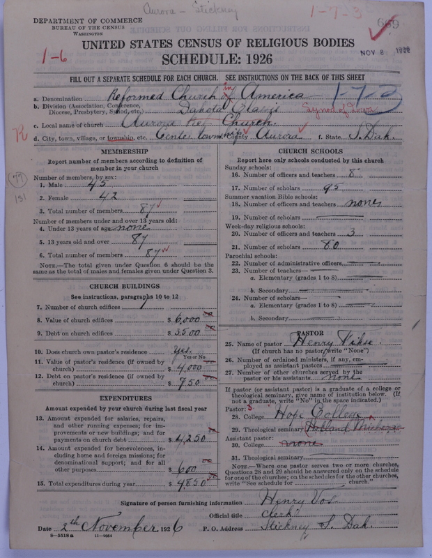 Scan of Reformed Church in America: 669