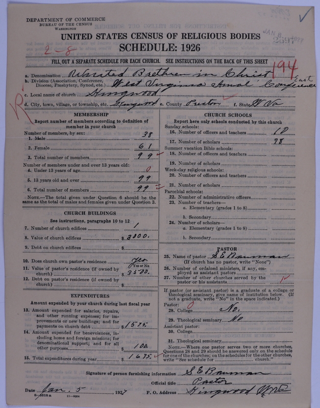 Scan of Church of the United Brethren in Christ: 2697