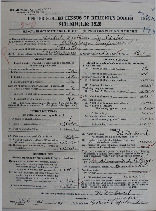 Scan of Church of the United Brethren in Christ: 305