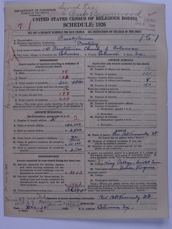 Scan of Presbyterian Church in the United States: 3153