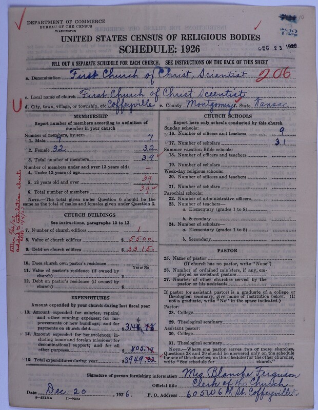 Scan of Church of Christ, Scientist: 722