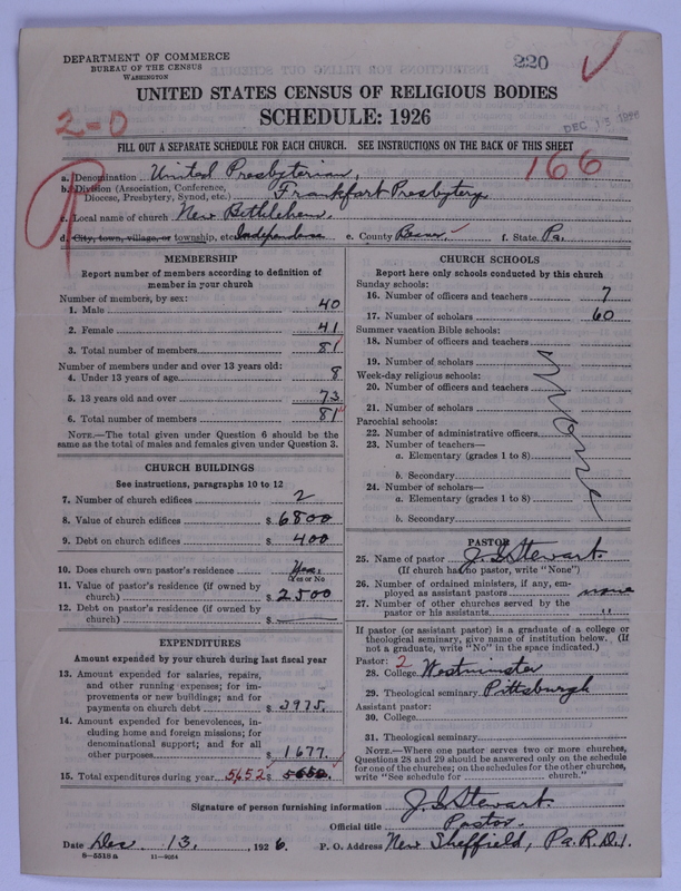 Scan of United Presbyterian Church of North America: 220