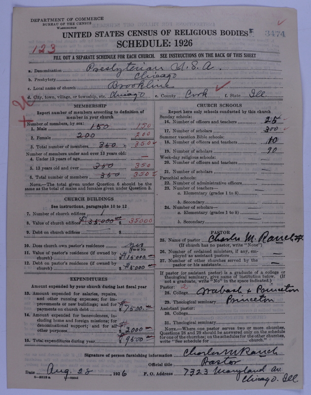 Scan of Presbyterian Church in the United States of America: 3474