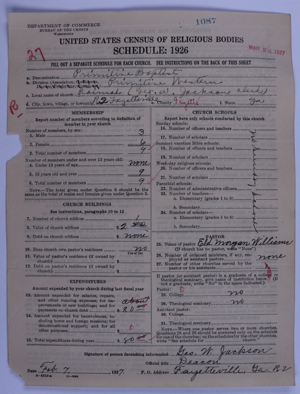 Scan of Primitive Baptists: 1087