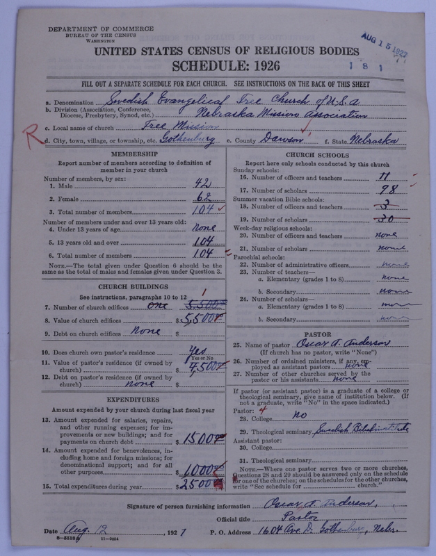 Scan of Swedish Evangelical Free Church of the United States of America: 77