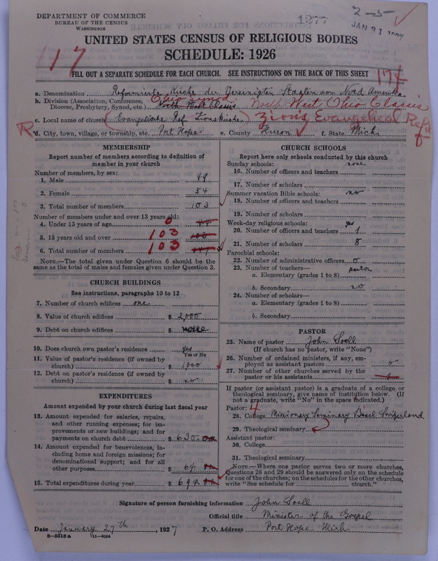 Scan of Reformed Church in the United States: 1277