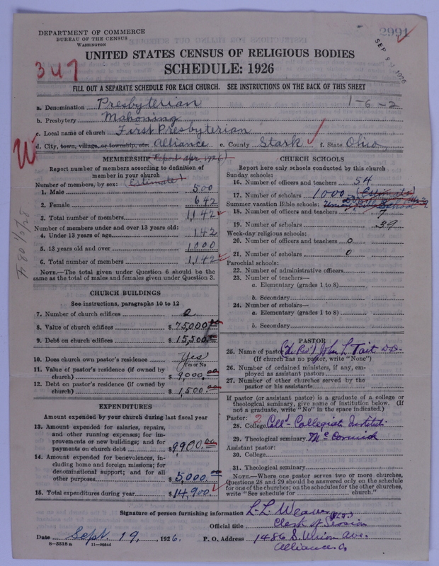 Scan of Presbyterian Church in the United States of America: 2991