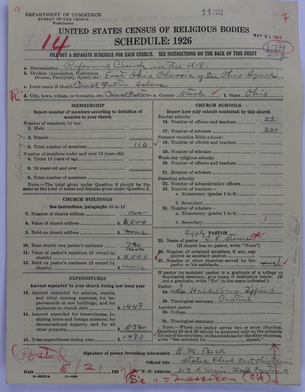 Scan of Reformed Church in the United States: 1132