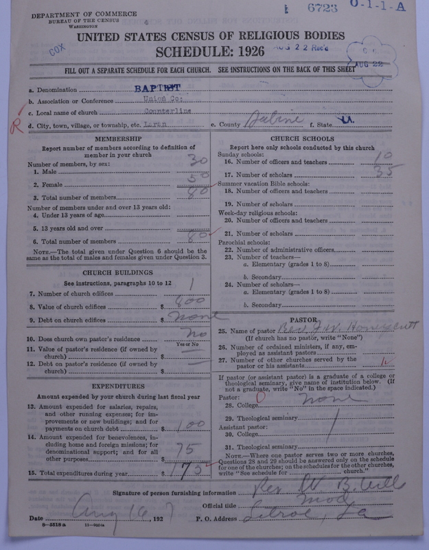 Scan of Negro Baptists: 6723
