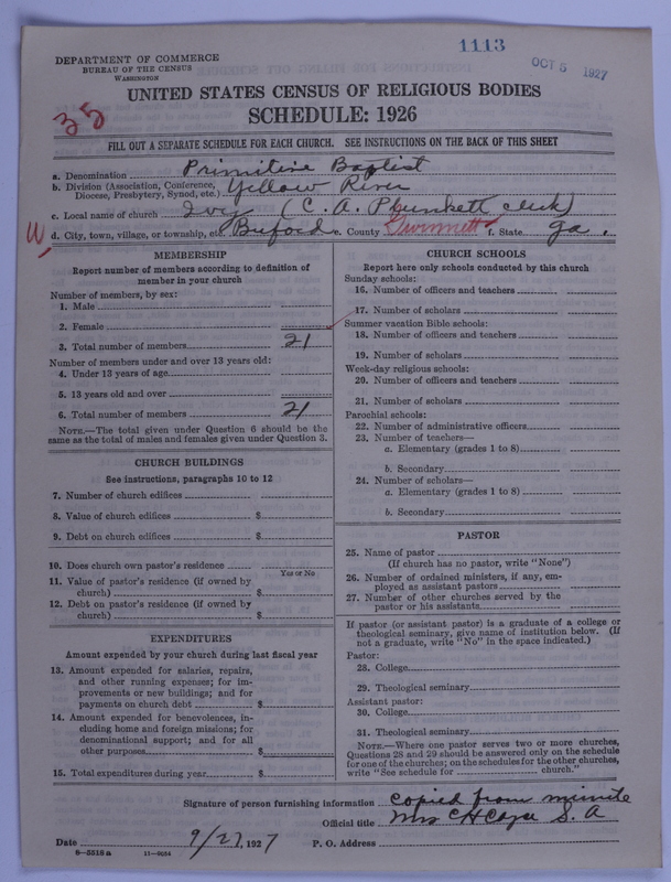 Scan of Primitive Baptists: 1113