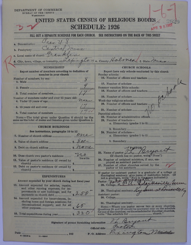 Scan of Presbyterian Church in the United States: 2629