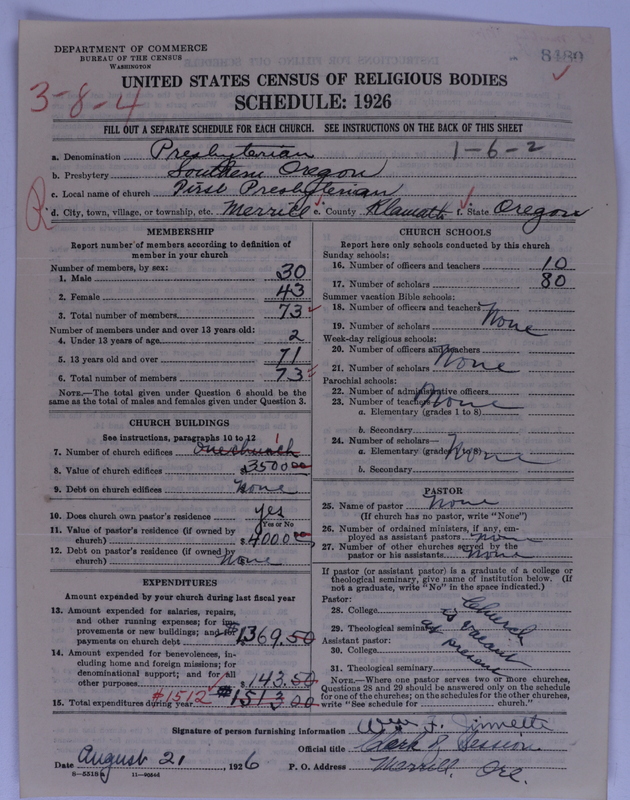 Scan of Presbyterian Church in the United States of America: 8480
