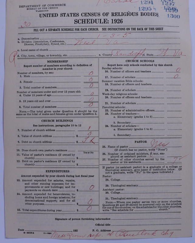 Scan of Methodist Protestant Church: 1296
