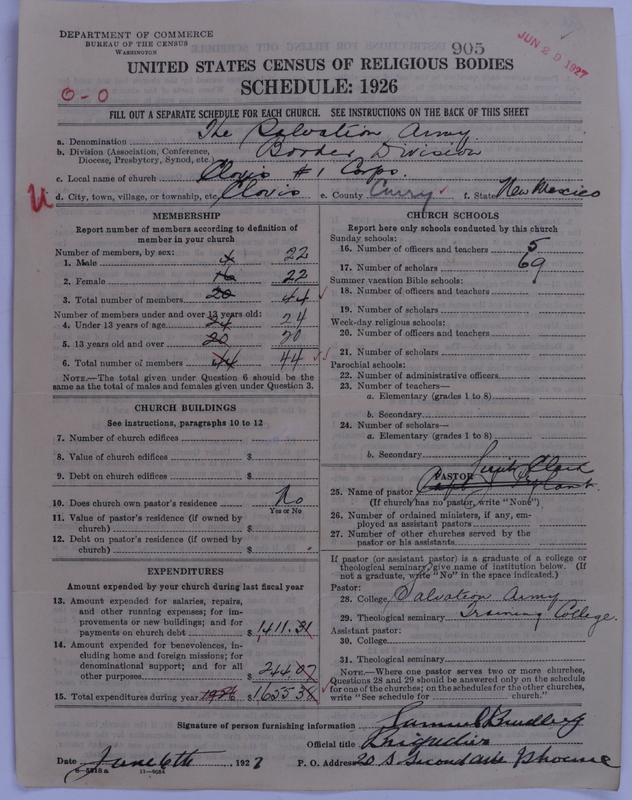 Scan of Salvation Army: 905