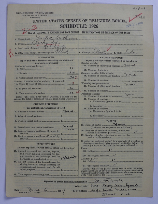 Scan of United Lutheran Church in America: 3549