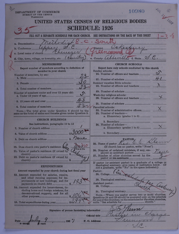 Scan of Methodist Episcopal Church, South: 10980