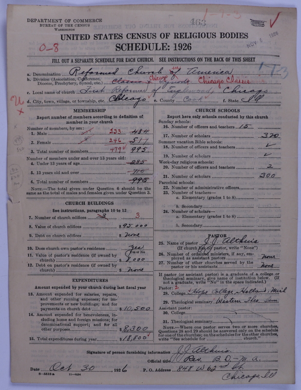 Scan of Reformed Church in America: 463