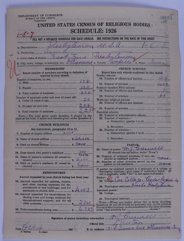 Scan of Presbyterian Church in the United States of America: 5023