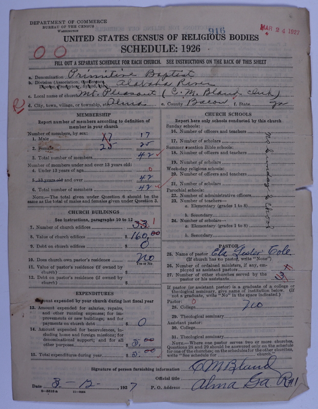 Scan of Primitive Baptists: 916